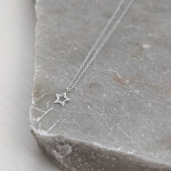 Sterling Silver Star Necklace, 8 of 11