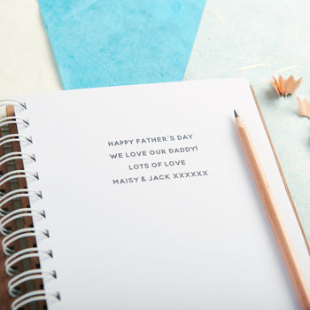 Personalised 'Adventures Of' Walnut Hobby Notebook, 2 of 6