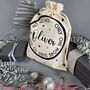 Personalised Christmas Eve Bag Two Natural With Black, thumbnail 5 of 12
