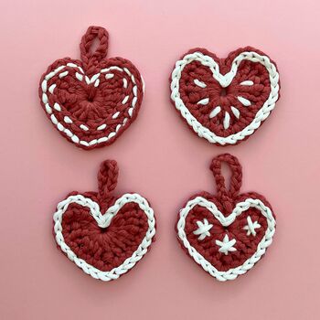 Gingerbread Biscuit Christmas Crochet Kit, 6 of 8