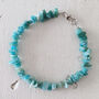 Amazonite Gemstone Chip Beaded Bracelet, thumbnail 4 of 8