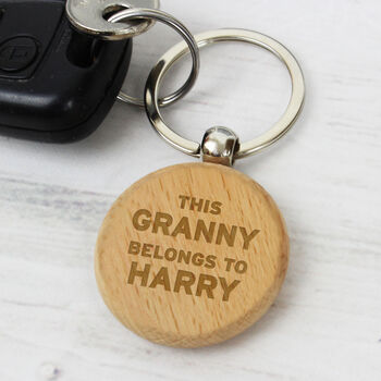 Personalised 'This…Belongs To' Keyring, 3 of 9