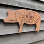 Home Kitchen Or Garden Sign Pig Decoration Ornament BBQ Bar, thumbnail 7 of 8