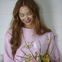 Embroidered Spring Sugar, Cinnamon And Spice Sweater, thumbnail 2 of 5