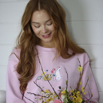Embroidered Spring Sugar, Cinnamon And Spice Sweater, 2 of 5