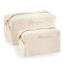 Personalised Canvas Toiletry Cosmetic Pencil Case, thumbnail 8 of 8