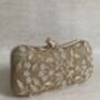 Handcrafted Raw Silk Gold Clutch Bag, thumbnail 1 of 8