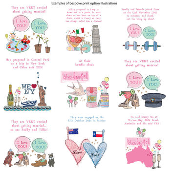 Personalised Engagement Story Print, 6 of 10