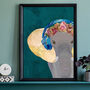 Custom Personalised Elephant Music Headphones Print, thumbnail 1 of 8