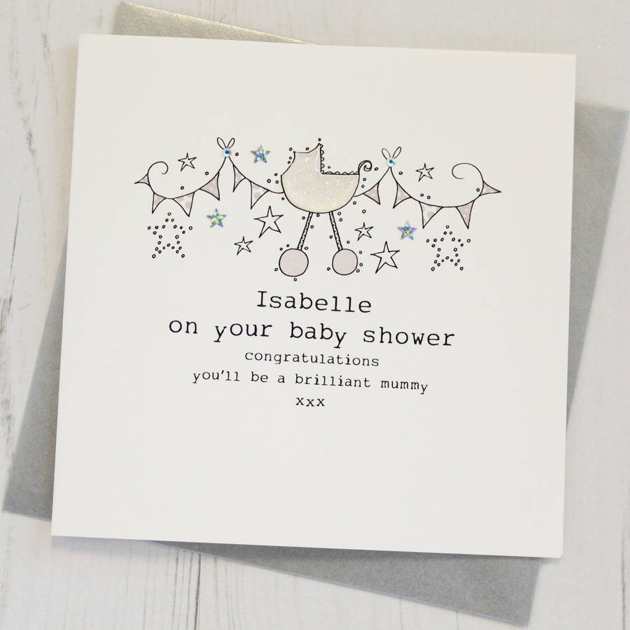 Personalised Baby Shower Card By Eggbert Daisy Notonthehighstreetcom