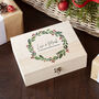 Personalised Couple's Wreath Christmas Eve Box, thumbnail 9 of 12