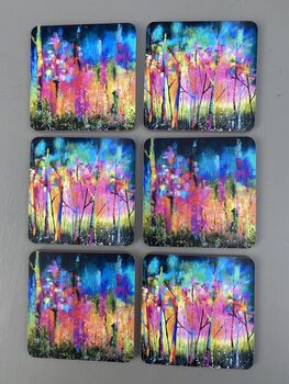 Colourful Abstract Woods Placemats X Two, 7 of 9
