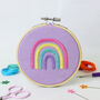 'Candy Rainbow' Mini Embroidery Craft Kit, thumbnail 1 of 2