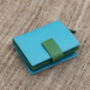 Personalised Mutlicolour Turquoise Small Leather Purse, thumbnail 4 of 10