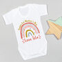 Personalised First Mother's Day Rainbow Bodysuit, thumbnail 2 of 5