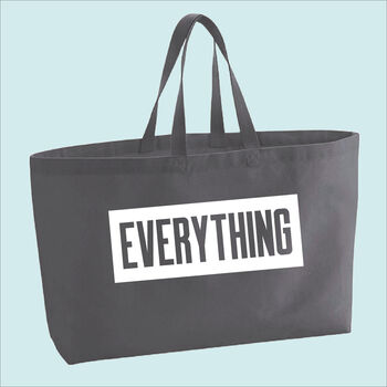 Everything Premium Canvas Oversized Tote Bag, 4 of 9