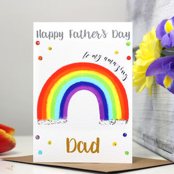 Rainbow Relation Father's Day Card, 7 of 11