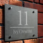 Personalised Large Number Slate House Sign, thumbnail 4 of 4