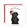 Labrador Festive Christmas Card, thumbnail 1 of 4