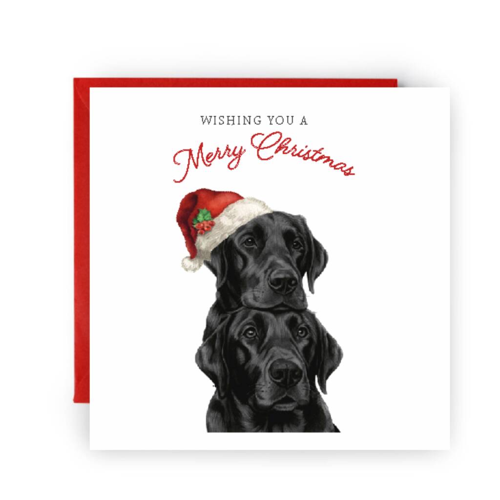 Labrador Festive Christmas Card, 1 of 4