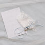 Personalised Tie Style One Size Lace Wedding Garter, thumbnail 6 of 12