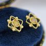 Vintage Style Opal Lace Stud Earrings, thumbnail 4 of 12