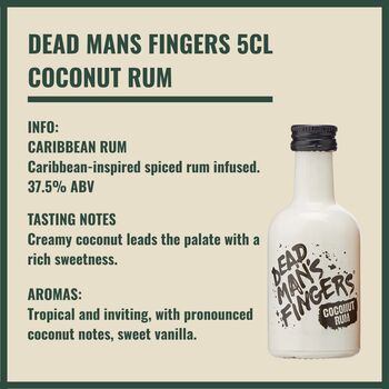 Premium Tiny Bar Dead Mans Rum Gift Box Set, 4 of 7