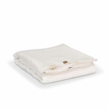 White Linen Duvet Cover Various Sizes, 4 of 4