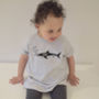 Adult And Children's Shark T Shirt Set, thumbnail 5 of 12