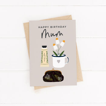 Mum Birthday Card With Illustrated Accessories, 2 of 4