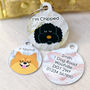 Personalised Marble Dog Breed ID Name Tag, thumbnail 1 of 12