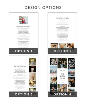 Use Your Own Photo And Words Remembrance Print, 2 of 7