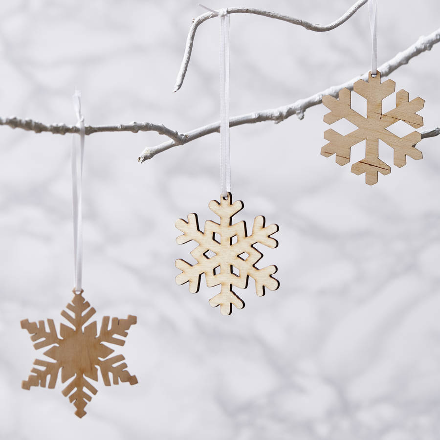 wooden christmas  snowflake  decoration  by sophia victoria 