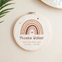 Personalised Rainbow Design New Baby Hoop, thumbnail 3 of 3