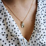 14k Gold Fill Celestial Organic Oval Necklace, thumbnail 2 of 12