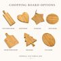 Personalised Wooden Wedding Chopping/Cheese Board, thumbnail 7 of 7