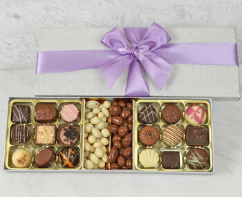 Silver Taster Luxury Belgian Chocolate Selection Box, 2 of 2
