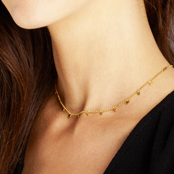 Tiny Dot Choker Necklace, 2 of 5