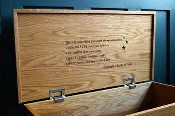 Personalised Oak Toy Box, 6 of 12