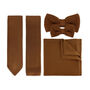 100% Polyester Diamond End Knitted Tie Caramel Brown, thumbnail 2 of 6