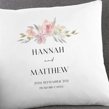 Personalised Couples Wedding Cushion, 3 of 3