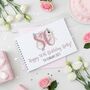 Personalised Watercolour Flower Birthday Guest Book, thumbnail 1 of 8