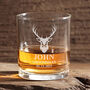 Stag Groomsman Wedding Party Engraved Whiskey Glass, thumbnail 2 of 6