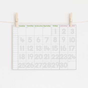 The Big Monthly Wall Planner, 3 of 5