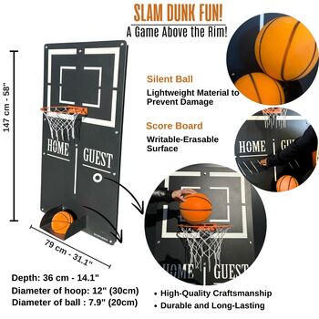 Xxl Basketball Hoop For Wall, 6 of 8