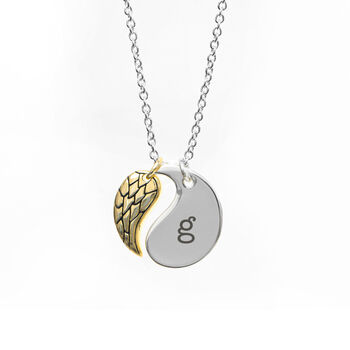 Personalised Contemporary Angel Wing Necklace, 10 of 10