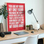 Middlesbrough 'My Only Boro' Football Song Print, thumbnail 2 of 3
