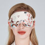 Silk Sleep Mask Eye Mask 100% Pure Soft Mulberry Silk Cream Peacock Luxury Travel Gift Blackout Hypoallergenic, thumbnail 1 of 5