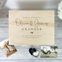 Personalised Wooden Wedding Keepsake Memory Box, thumbnail 3 of 9