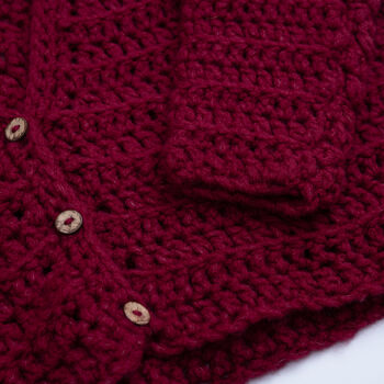 Easy V Neck Cardigan Crochet Kit, 6 of 9